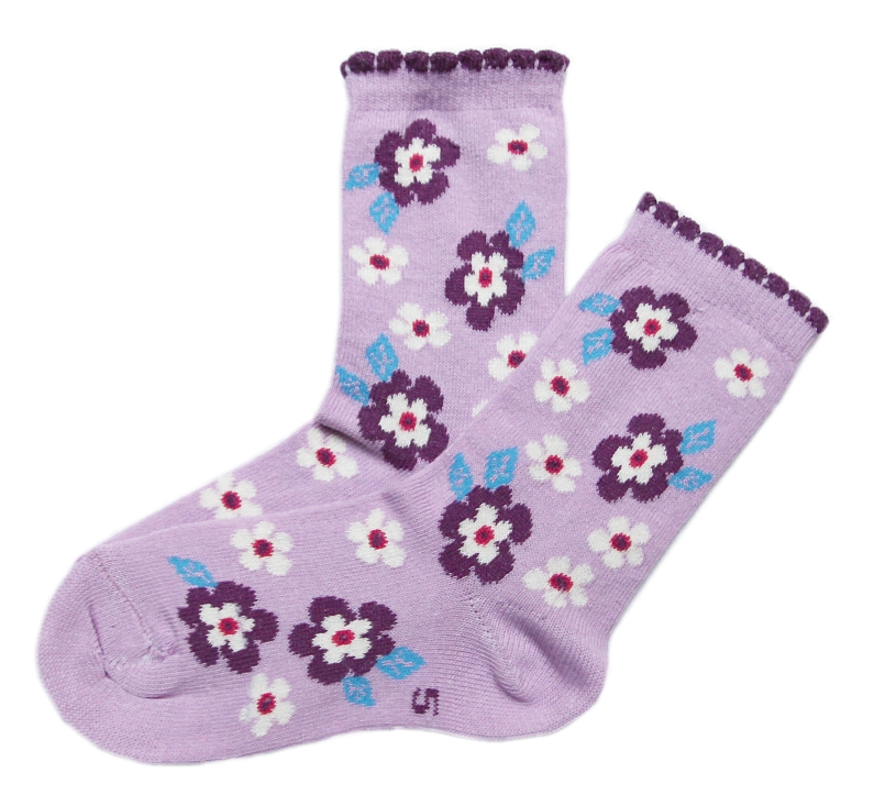 Dětské ponožky Design Sock-fialkové 21-22