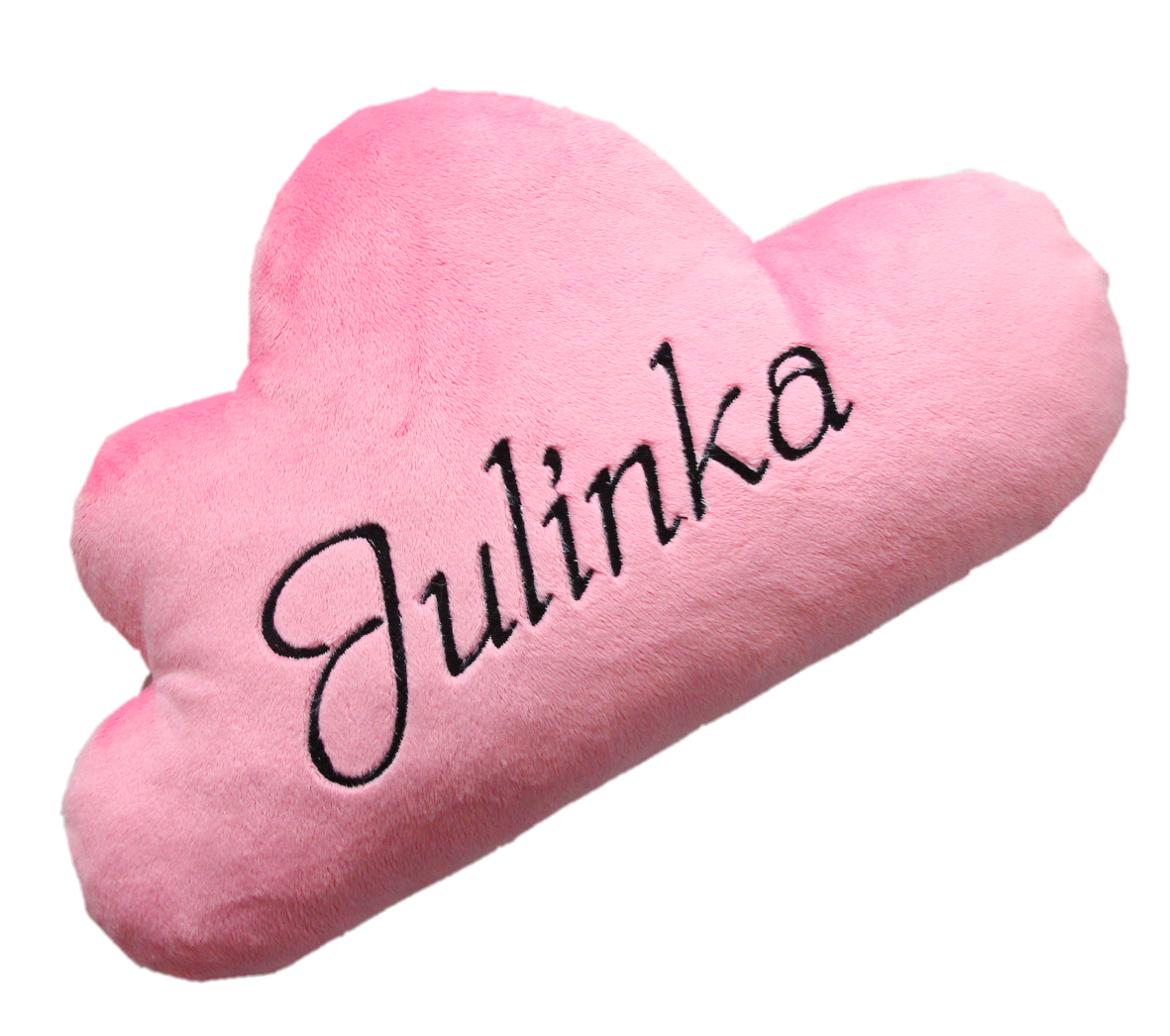 Mini polštář mráček - růžový se jménem Julinka
