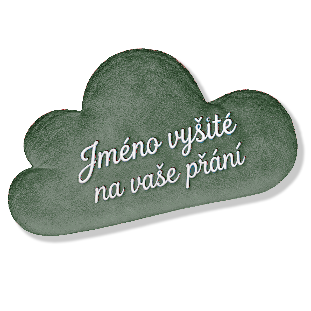 Polštář mráček šalvějový- se jménem na přání