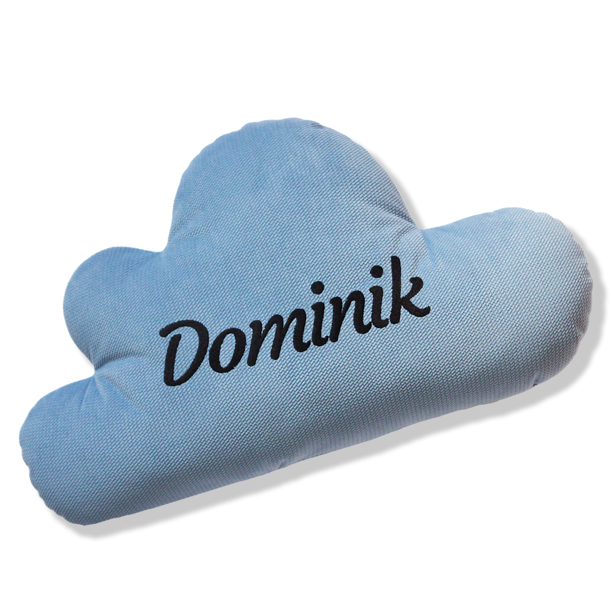 Polštář mráček se jménem - světle modrý Dominik