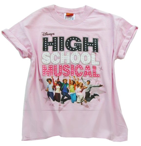 Růžové tričko High Shool Musical -vel.152