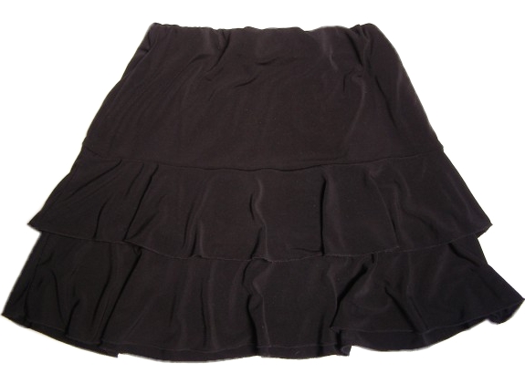 Černá sukně s kanýry-vel.152