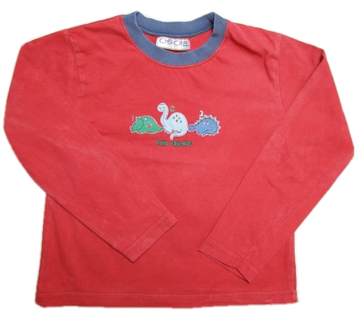 Červené tričko Cherokee s Dinosaury -vel.110