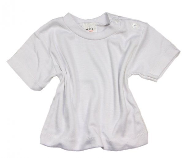 Bílé kojenecké tričko s krátkým rukávem -vel.62