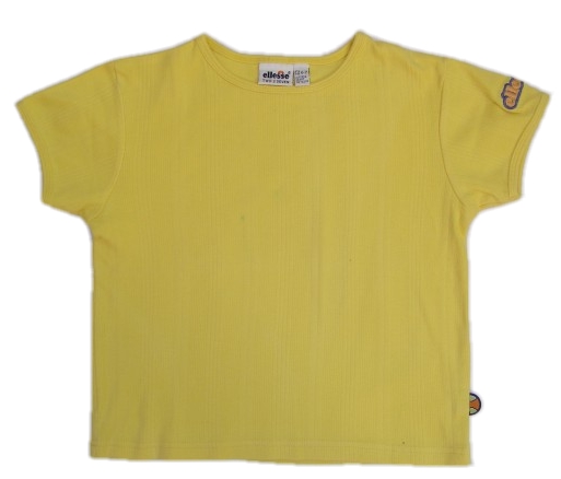 Žluté bavlněné tričko-vel.122