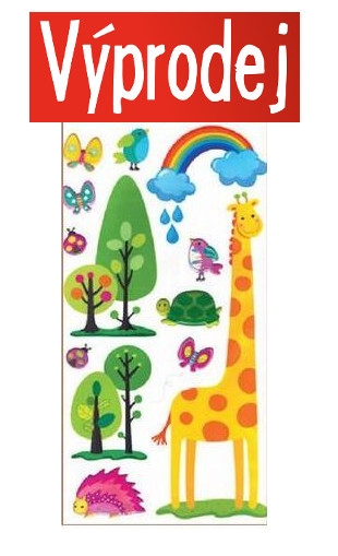 Pokojová plastická dekorace Žirafa