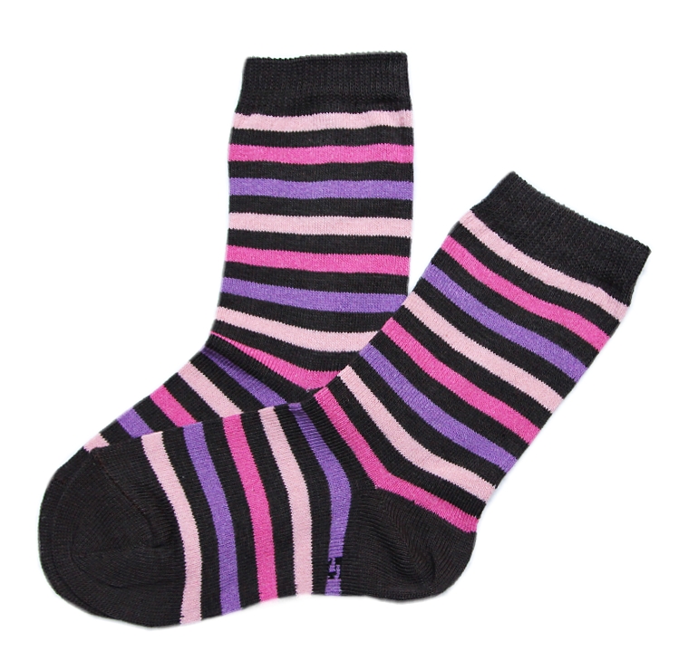Dětské ponožky Design Sock pruhy růžové 15-16