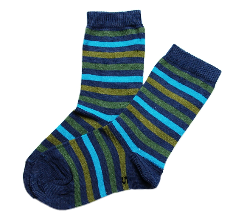 Dětské ponožky Design Sock pruhy khaki 13-14