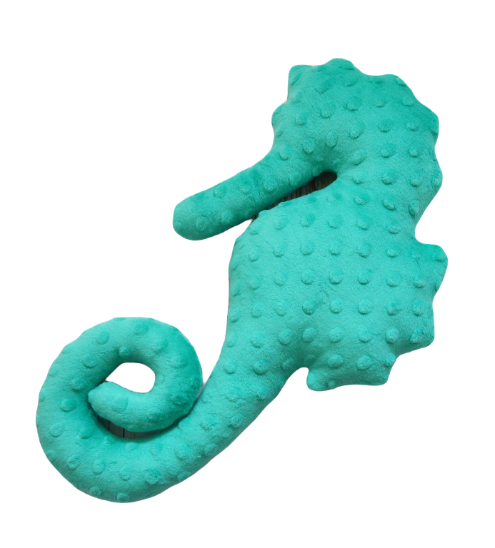 Mořský koník minky sytě mentolový - dekorace