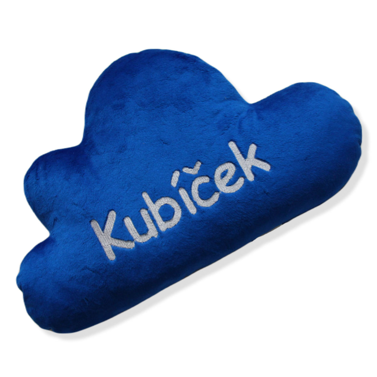 Mini polštář mráček -modrý se jménem Kubíček