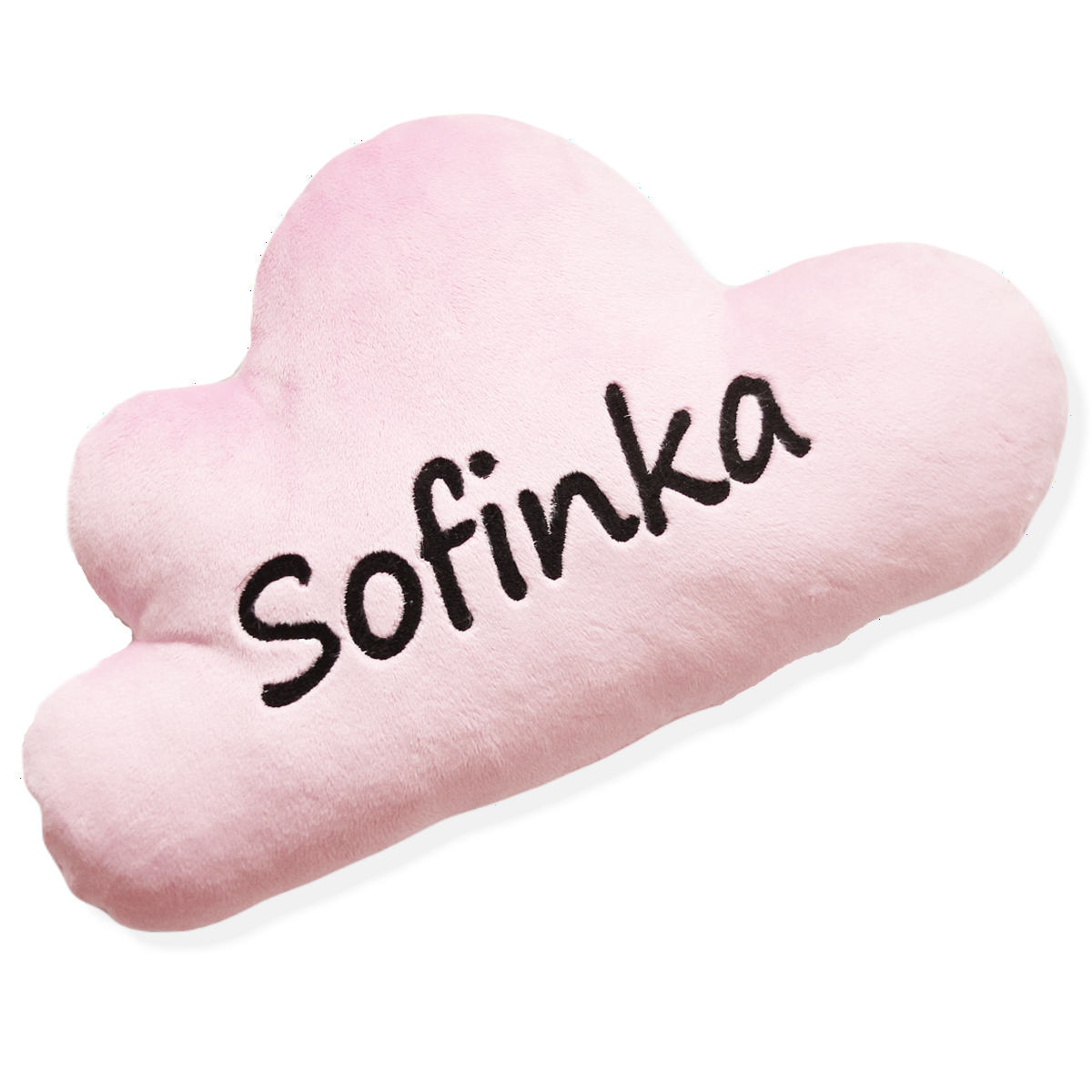 Mini polštář mráček - růžový se jménem Sofinka