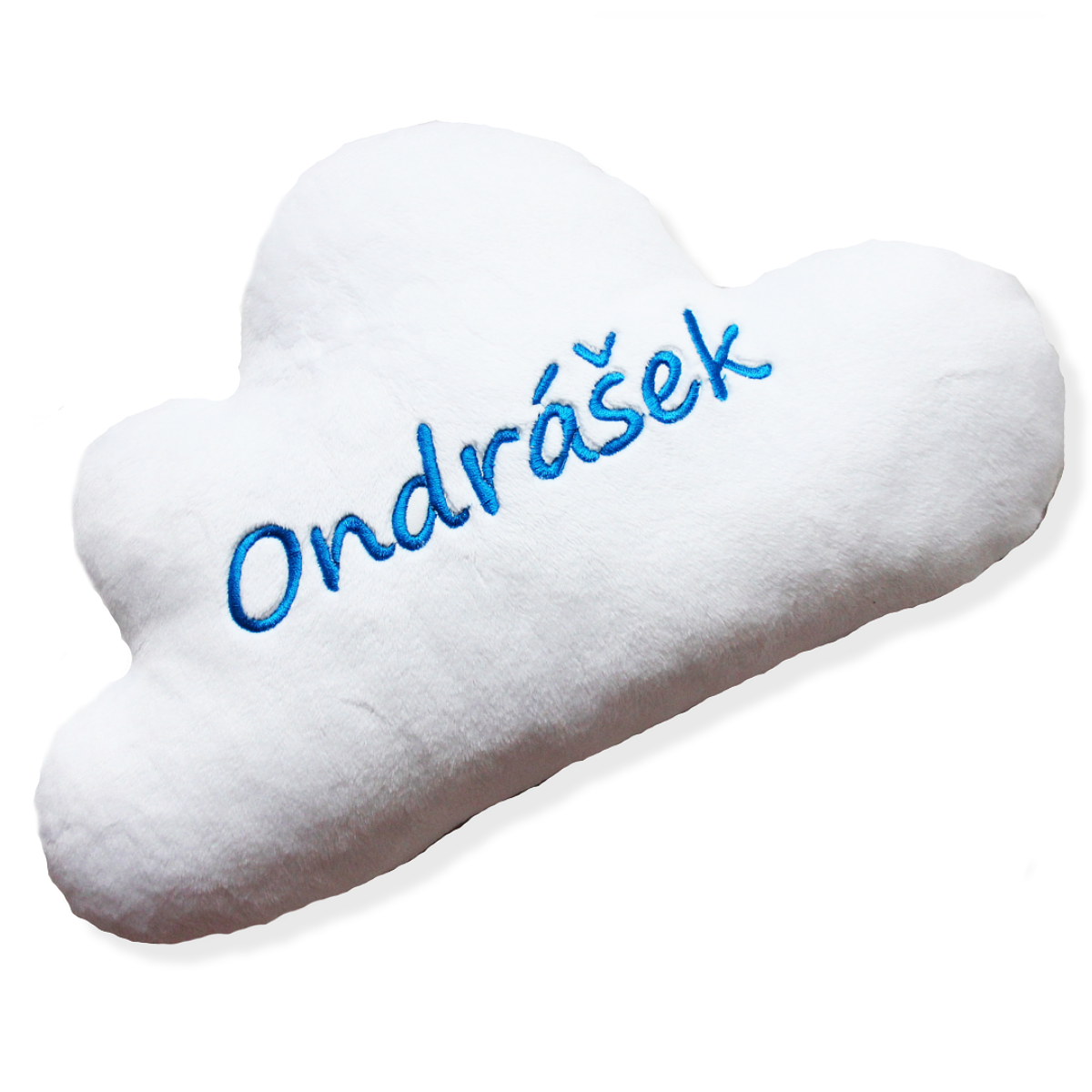 Mini polštář mráček - bílý se jménem Ondrášek