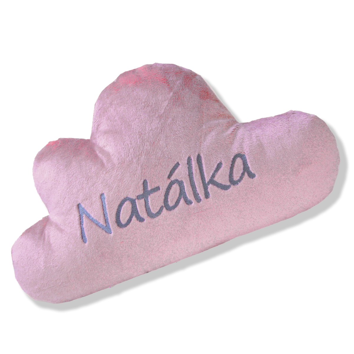 Mini polštář mráček - starorůžový se jménem Natálka