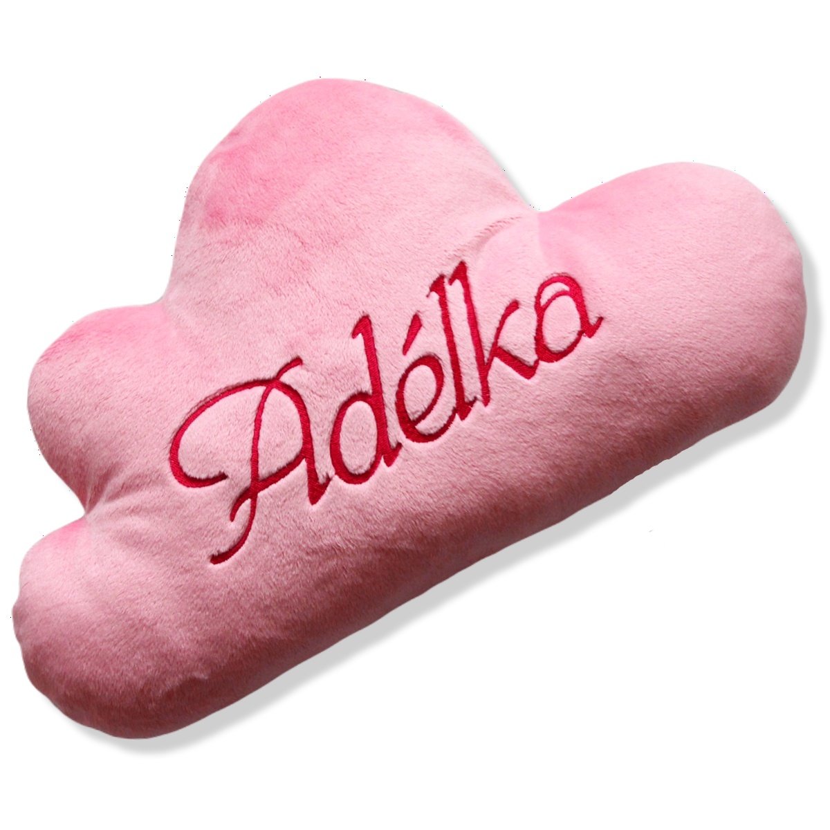 Mini polštář mráček - růžový se jménem Adélka