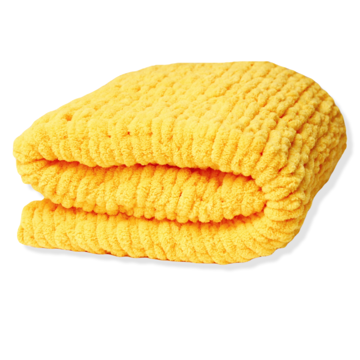 Dětská puffy deka žlutá