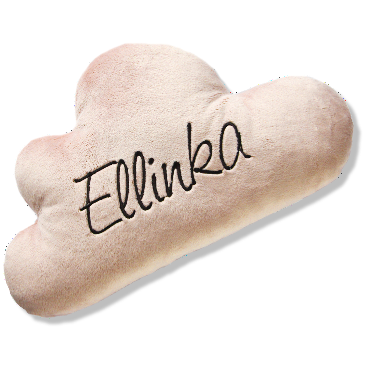 Polštář mráček se jménem  -starorůžový Ellinka