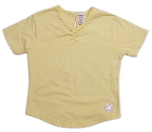 Žluté bavlněné tričko -vel.116