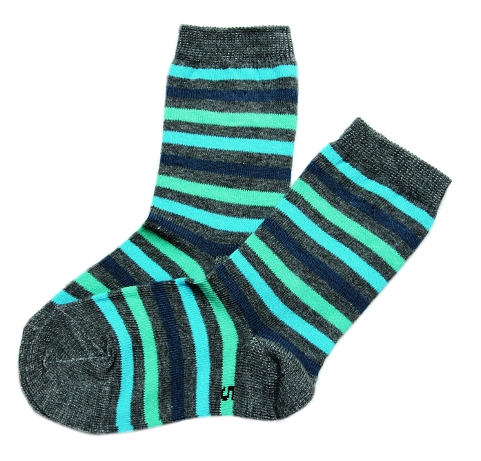 Dětské ponožky Design Sock pruhy tyrkys 23-24